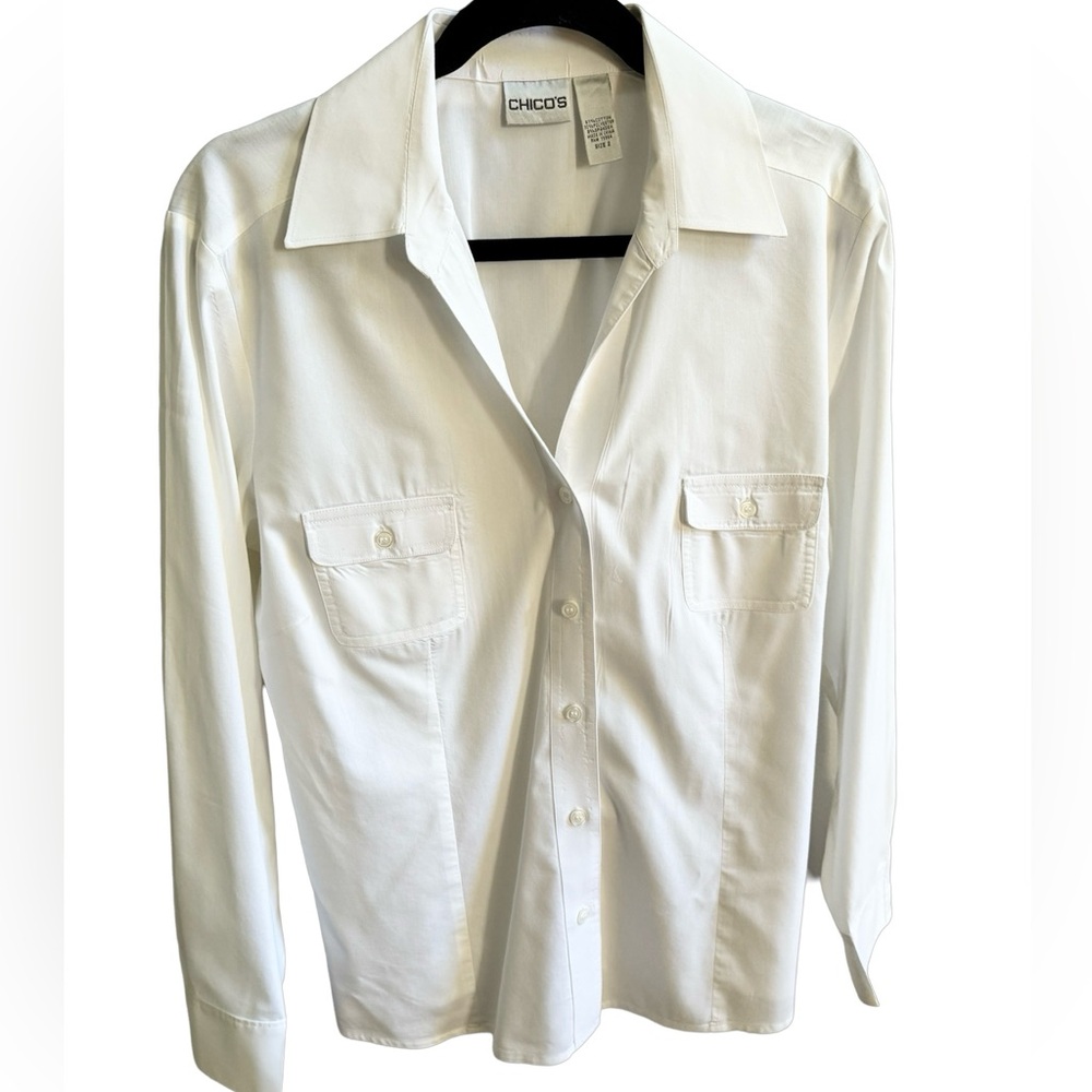 Chicos long sleeve blouse medium